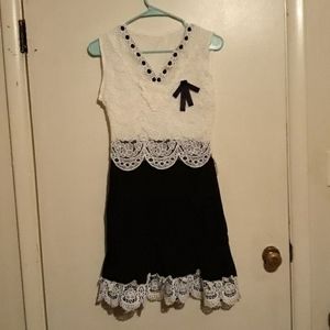 Black and white dress